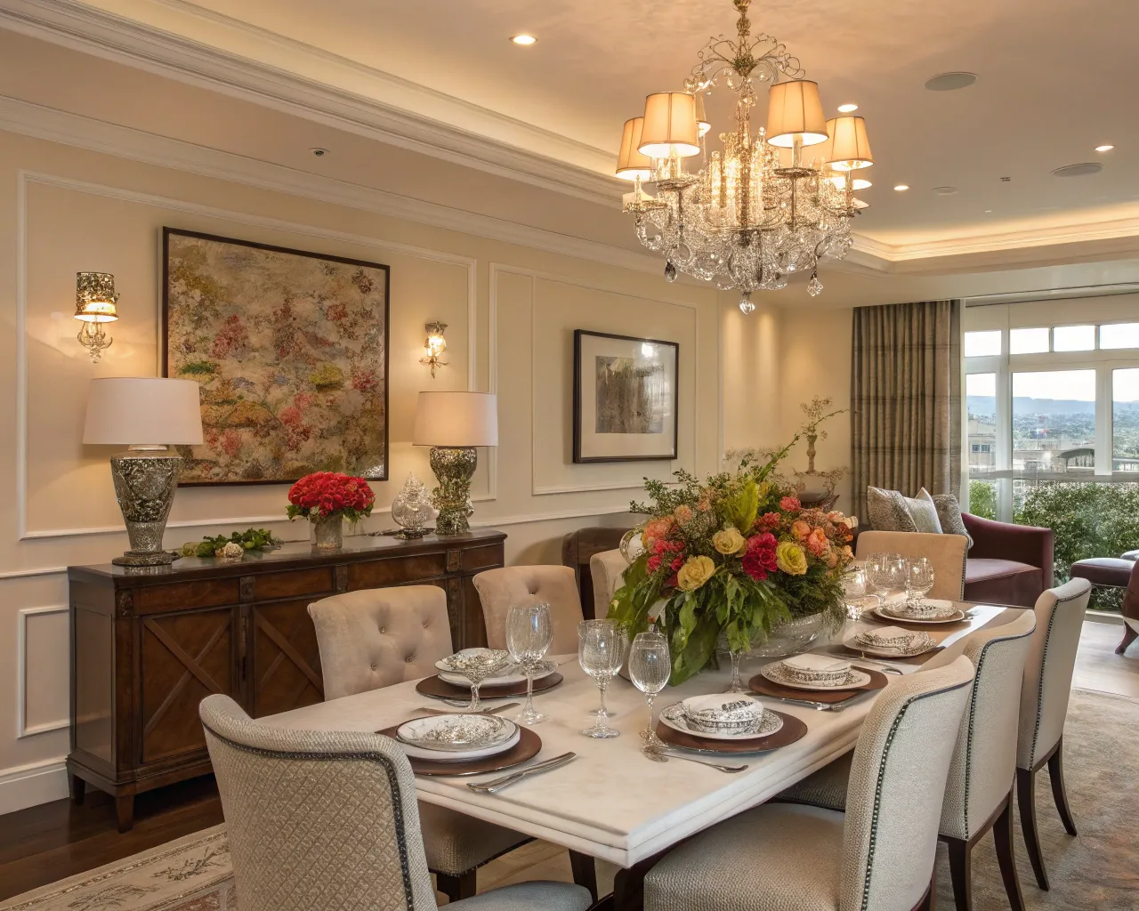 Home staging av en matsal